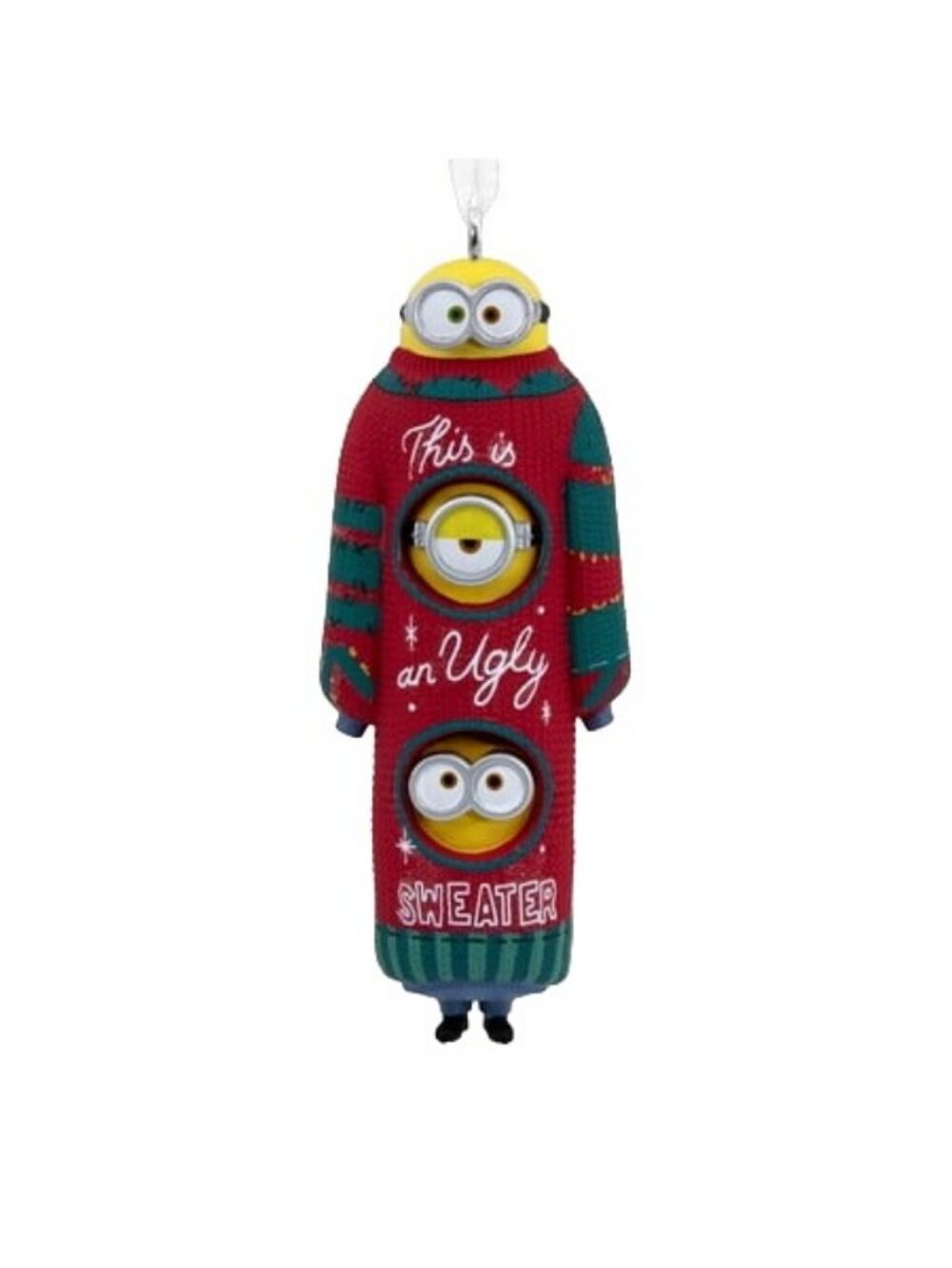 Hallmark Minion Ugly Sweater Tree Ornament